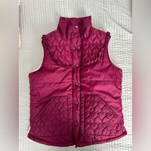Roxy Women's Quilted Vest in Burgundy